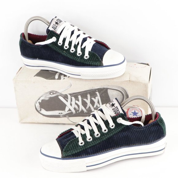 RARE Vintage 90s Converse All Star Chuck Taylor Lo Corduroy  New Vintage Converse All Star Low Corduroy Shoes